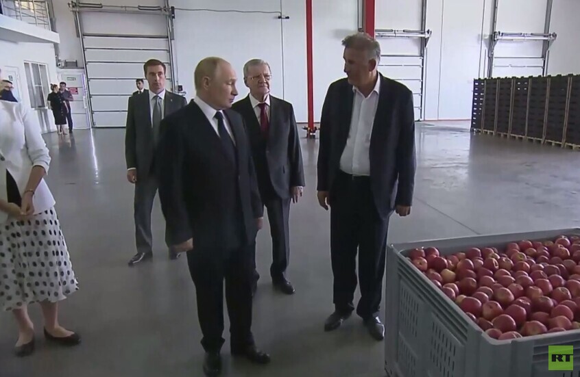 بوتين يزور مؤسسات زراعية في قبردينو بلقاريا