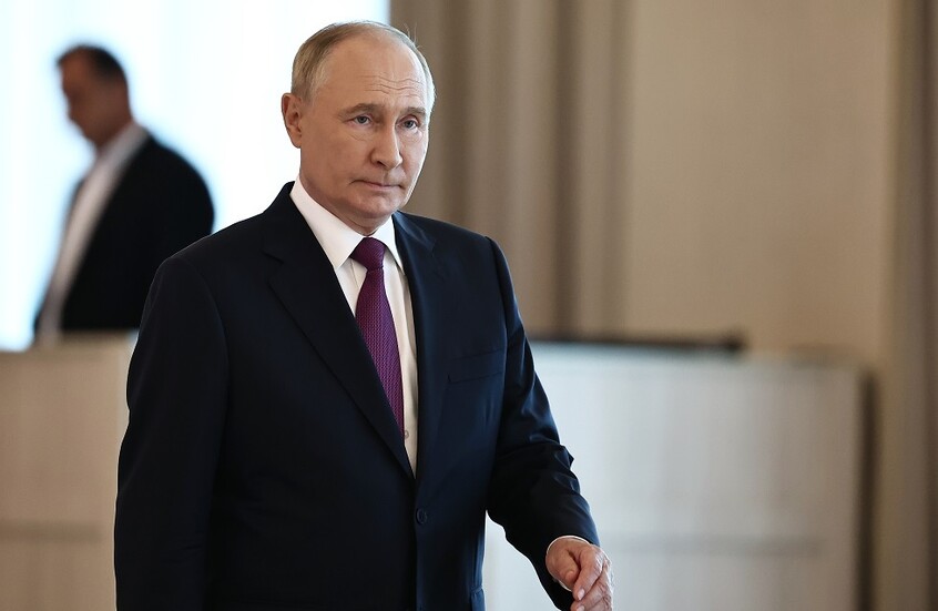 بوتين يصل إلى جمهورية الشيشان (فيديو)