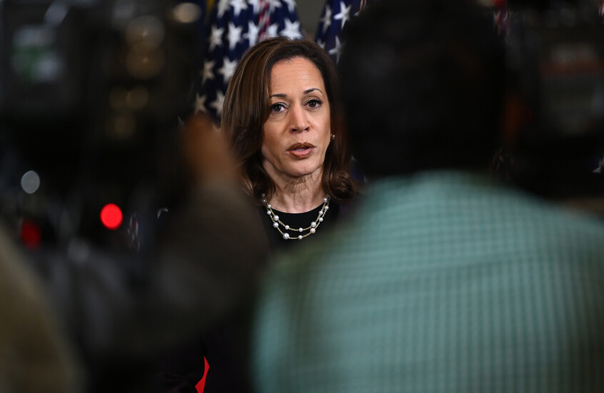 محتجون مؤيدون للفلسطينيين يقاطعون كلمة هاريس ويطالبون بوقف النار في غزة.. فيديو