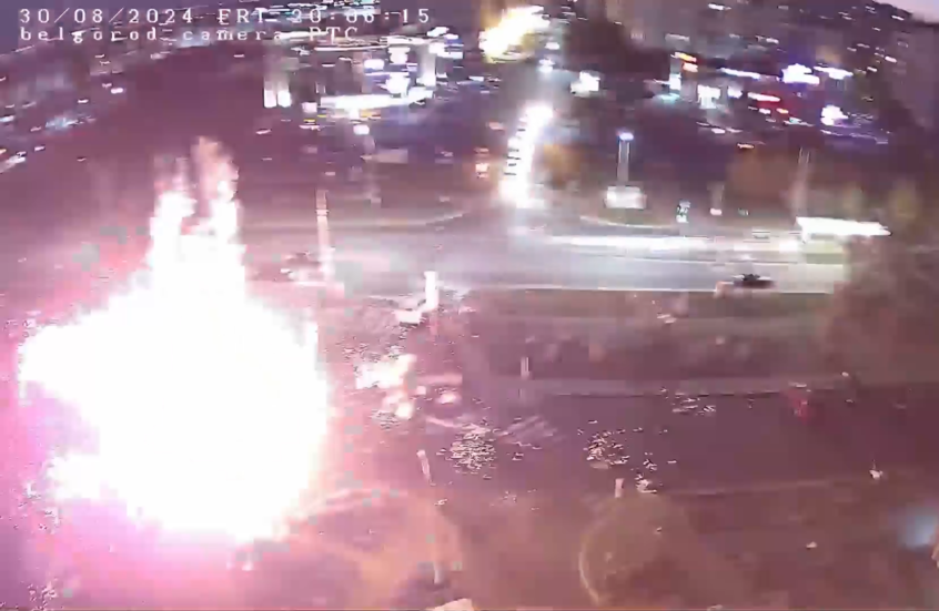 كاميرات المراقبة تسجل لحظة غارات جوية أوكرانية مروعة على بيلغورود