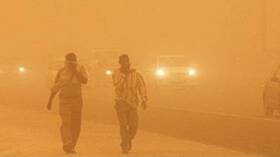 عاصفة ترابية شديدة تضرب جنوب مصر (صور)