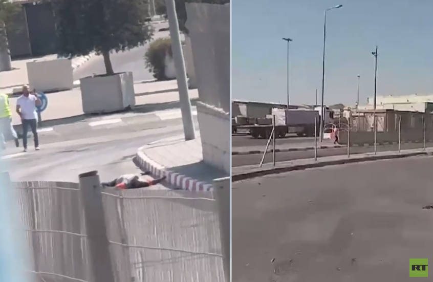 شاهد.. لحظة إطلاق النار عند معبر الكرامة بين الضفة والأردن