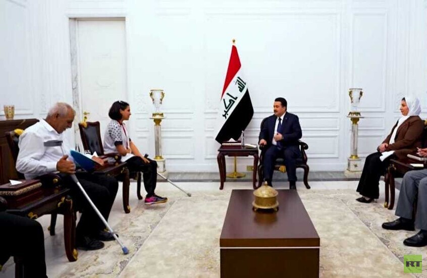 السوداني يستقبل البطلة العراقية نجلة عماد التي تقلدت الذهب في بارالمبياد باريس