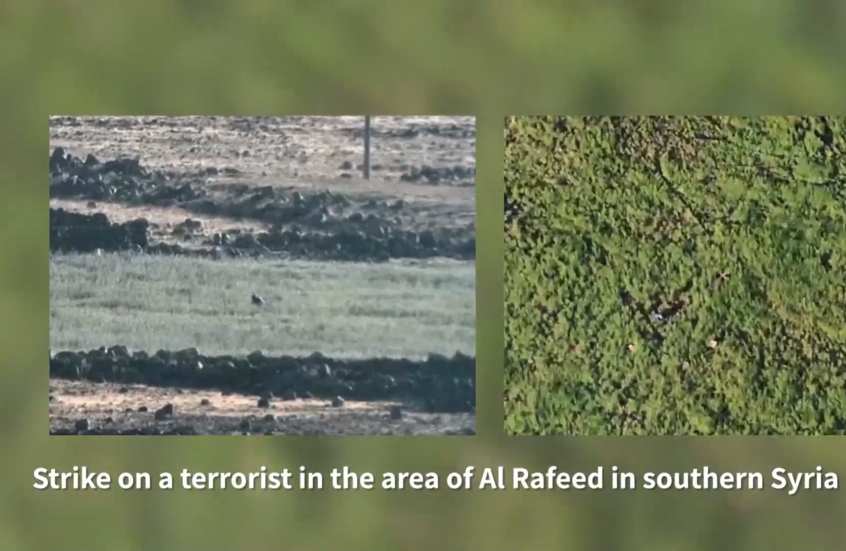 الجيش الإسرائيلي ينشر فيديو لغاراته على جنوب سوريا