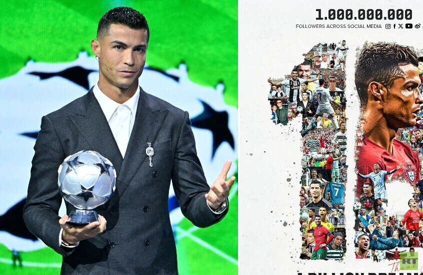 "مليار حلم، رحلة واحدة".. رونالدو أول شخص يصل إلى مليار متابع