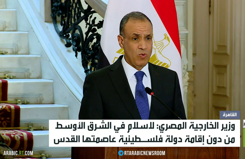 القاهرة: حل قضية فلسطين أساس السلام