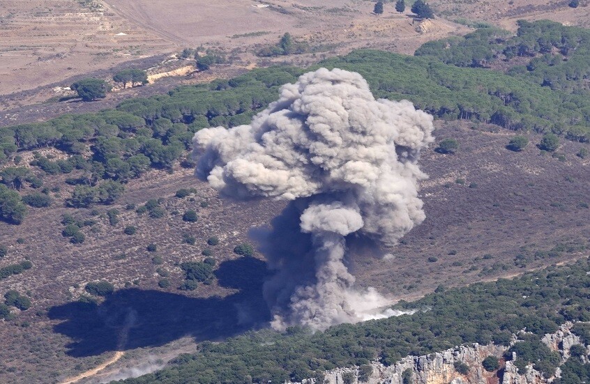 الجيش الإسرائيلي ينشر صورا لبقايا منصات إطلاق الصواريخ التي استهدفها جنوب لبنان