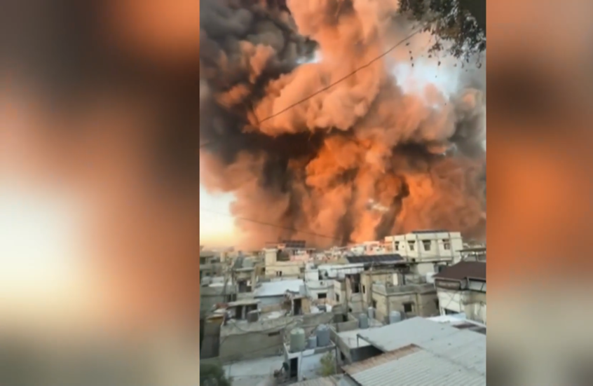 مشاهد جديدة لانفجارات هائلة تهز بيروت مع استهداف إسرائيل لمقر "حزب الله" المركزي