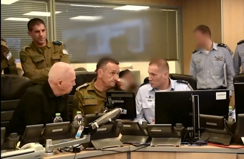 مشاهد لغالانت وهاليفي يشرفان على استهداف حسن نصر الله