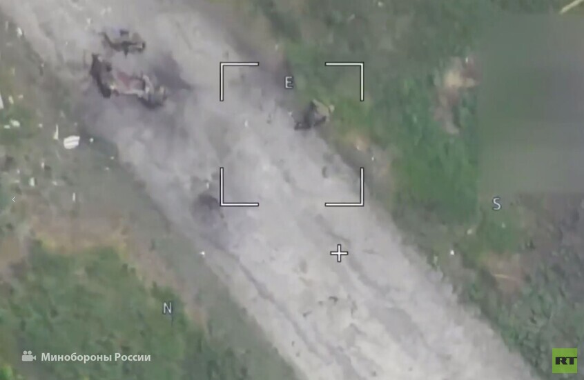 طائرة مسيرة "لانسيت" تضرب مجموعة من مشاة القوات المسلحة الأوكرانية