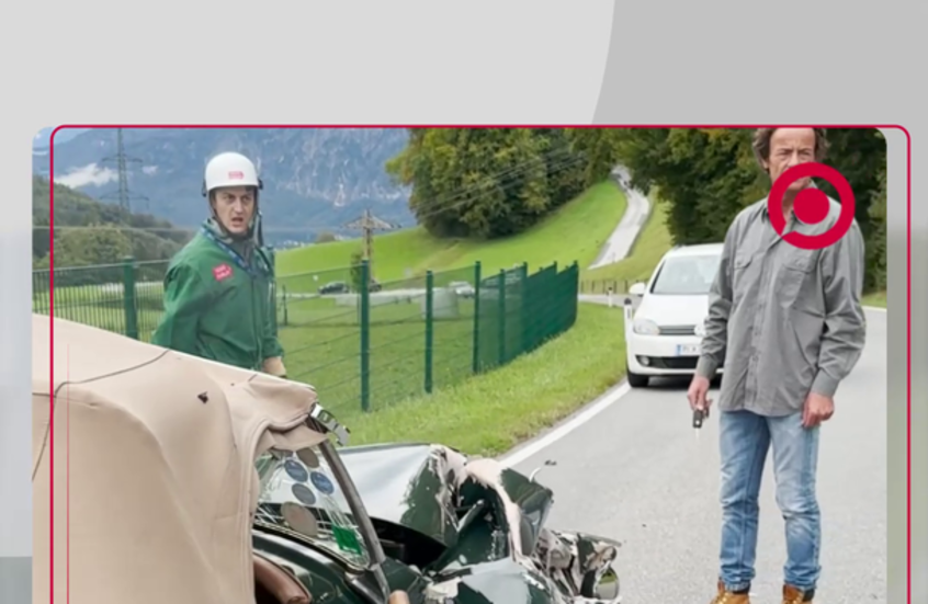 امرأة دمرت سيارة طراز "جاغوار XK120" دون أن تنتبه