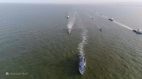 سفن أسطول بحر قزوين تستهدف سفن العدو في إطار مناورات "Ocean-2024"