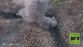 مسيرة روسية تدك نقطة أوكرانية محصنة وتدمرها من الداخل