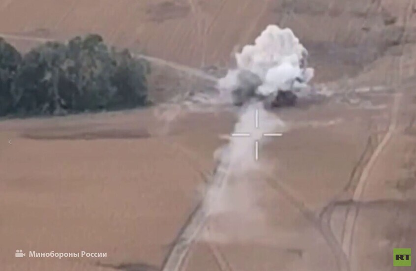 تدمير مركبات قتالية تابعة للقوات الأوكرانية