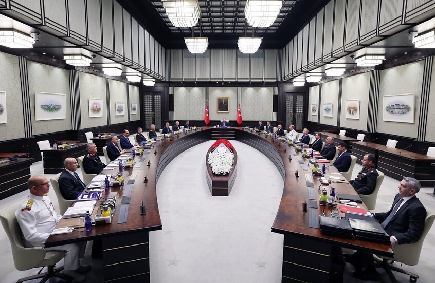 مجلس الأمن القومي التركي يصدر بيانا عقب اجتماع ترأسه أردوغان