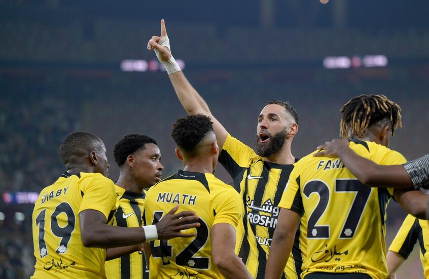 بنزيما يعيد رقمه مع ريال مديد في الاتحاد