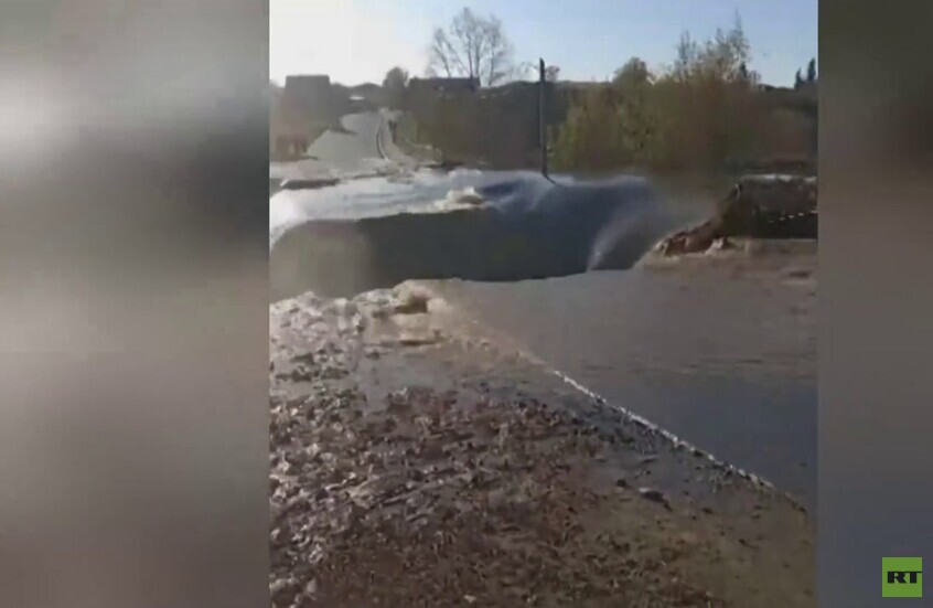 مياه الأمطار تدمر سدا في إقليم ألتاي الروسي