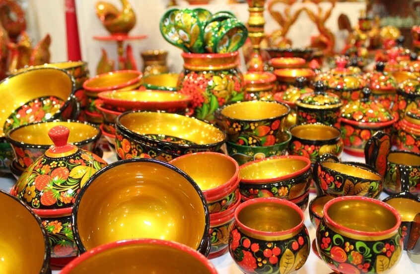 الحرف الشعبية الفنية الروسية القديمة