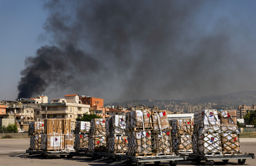 لولوة الخاطر: إسرائيل تعمدت القصف حول مطار بيروت بعد هبوط طائرة المساعدات القطرية