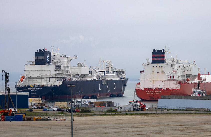 استمرار انخفاض إيرادات تصدير الغاز الأمريكي المسال إلى أوروبا