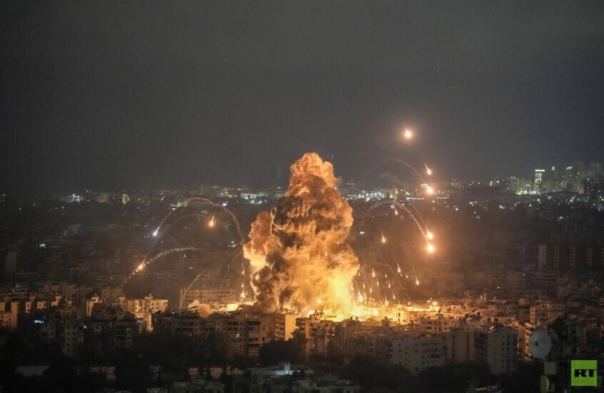 الطيران الإسرائيلي يشن 4 غارات فجرا على منطقتي الحدث وحارة حريك بالضاحية الجنوبية لبيروت