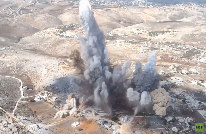 الجيش الإسرائيلي: تفجير أنفاق تابعة لحزب الله في بلدة ميس الجبل