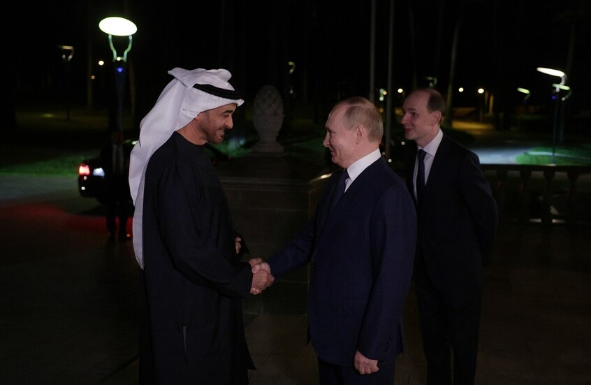 بوتين: العلاقات بين روسيا والإمارات ترقى لمستوى الشراكة الاستراتيجية