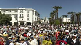 متظاهرون في المغرب يطالبون بإلغاء اتفاق التطبيع مع إسرائيل في ذكرى "طوفان الأقصى"