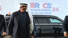 رئيس الإمارات يؤكد تعاون بلاده مع أعضاء "بريكس" لمواجهة التحديات العالمية