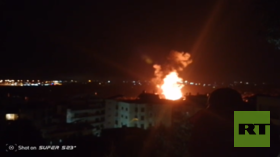 اندلاع حريق كبير عقب غارة إسرائيلية استهدفت الضاحية الجنوبية لبيروت (فيديوهات)