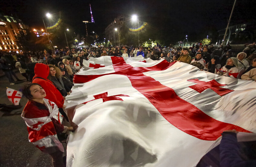 المعارضة الجورجية تطالب بإجراء انتخابات جديدة وتتوعد بمظاهرات يومية