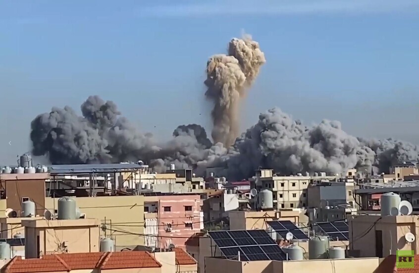 غارة إسرائيلية على منطقة الشويفات في الضاحية الجنوبية لبيروت