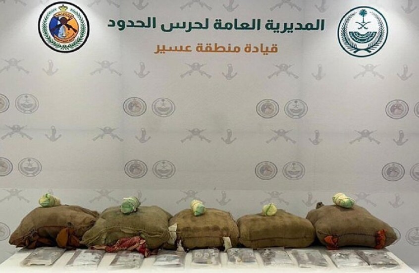السعودية.. إحباط تهريب 10 كغ من الحشيش و720 كغ من "القات" (صور)