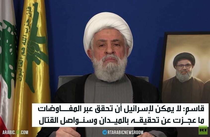 قاسم: نجاح المفاوضات مرتبط بإسرائيل