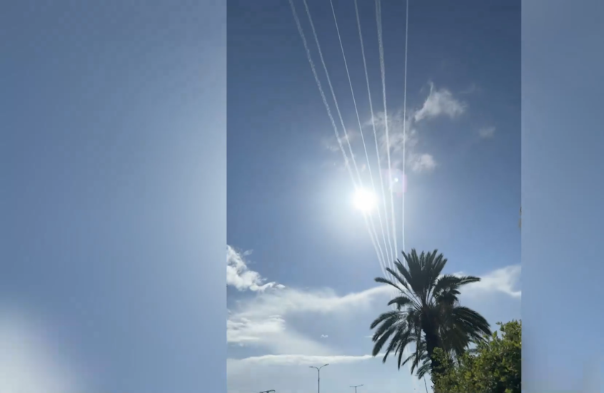 رصد صواريخ "حزب الله" تحلق في أجواء نهاريا