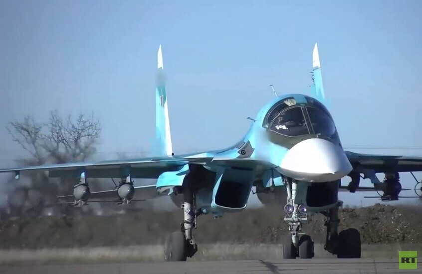مقاتلة "Su-34" الروسية تستهدف موقعا للقوات الأوكرانية قرب كورسك