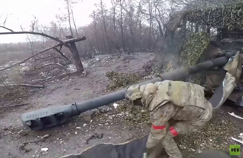 تدمير مدفع هاوتزر M777 أمريكي الصنع في اتجاه كوبيانسك