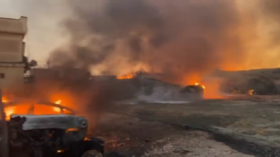 دمار واسع وحريق في قاعدة أفيفيم الإسرائيلية خلفته صواريخ "حزب الله" (فيديو)