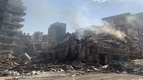 روائح واخزة تنبعث من أماكن الغارات الإسرائيلية على الضاحية الجنوبية لبيروت