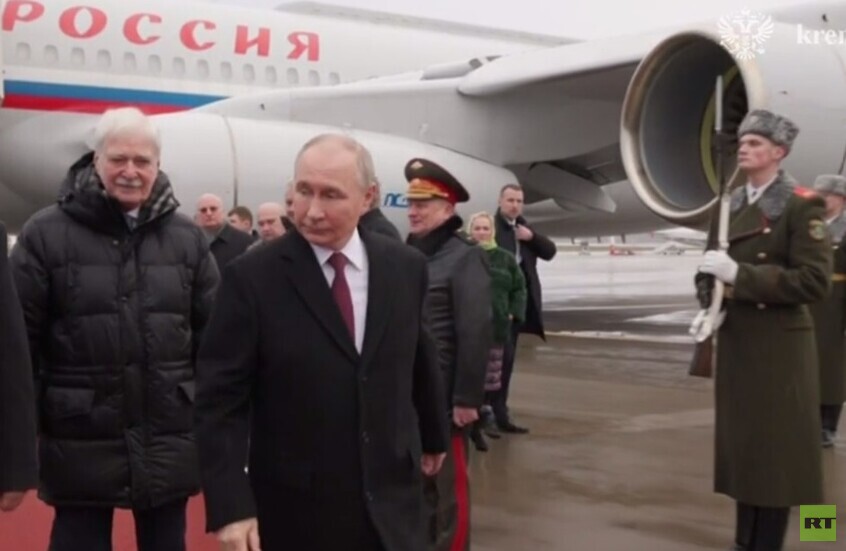 وصول بوتين إلى مينسك