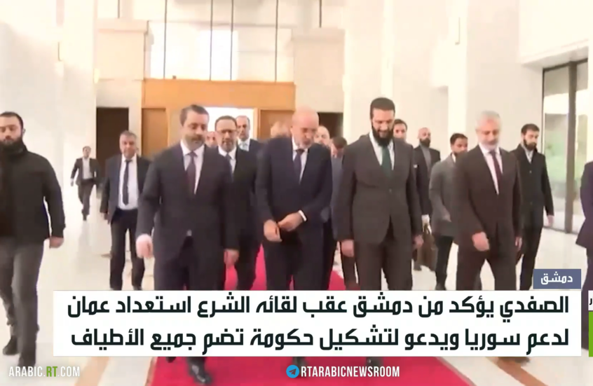 دمشق.. الصفدي يلتقي الشرع