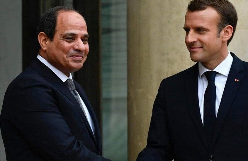 السيسي وماكرون يؤكدان أهمية سرعة التوصل لوقف إطلاق النار في غزة