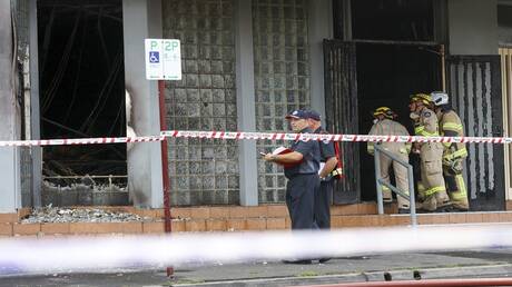 حريق في كنيس يهودي بأستراليا (فيديو)