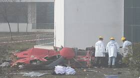 مقتل 4 أشخاص بحادث تحطم مروحية تابعة لوزارة الصحة التركية جنوبي البلاد (صور + فيديو)