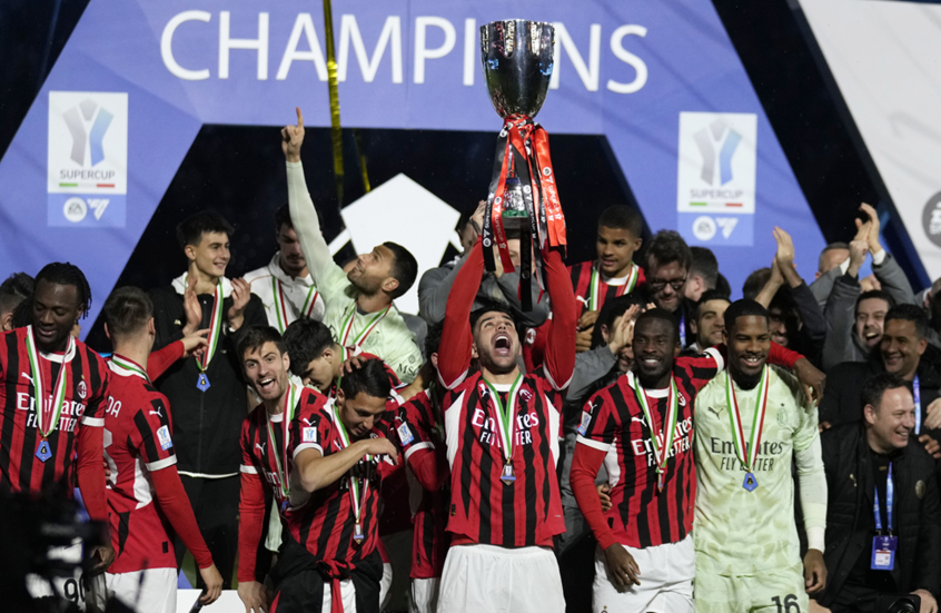 بريمونتادا تاريخية.. ميلان يقلب الطاولة على إنتر ويتوج بالسوبر الإيطالي