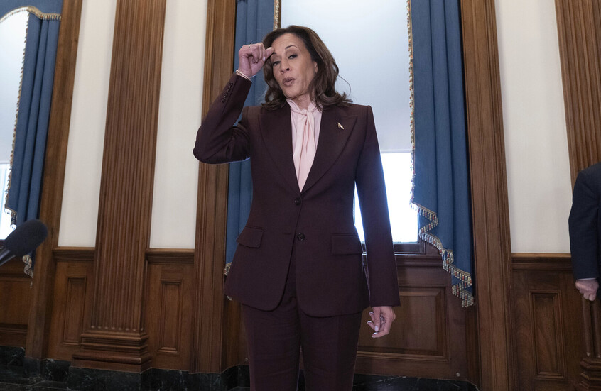 "لا بأس لن أعض".. هاريس تتعرض لموقف محرج في مجلس الشيوخ (فيديو)