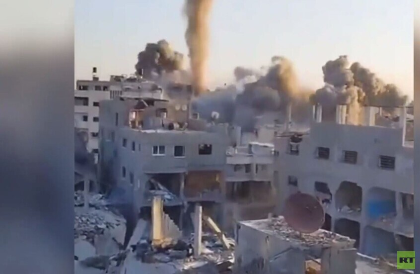 غزة.. تفجير منازل سكنية في منطقة جباليا