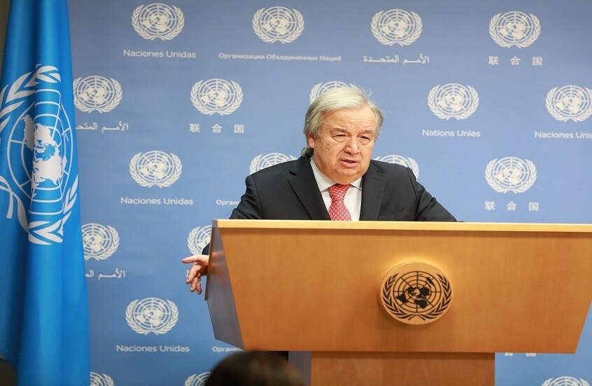 غوتيريش يرحب بإعلان الاتفاق على وقف إطلاق النار والإفراج عن الأسرى في غزة