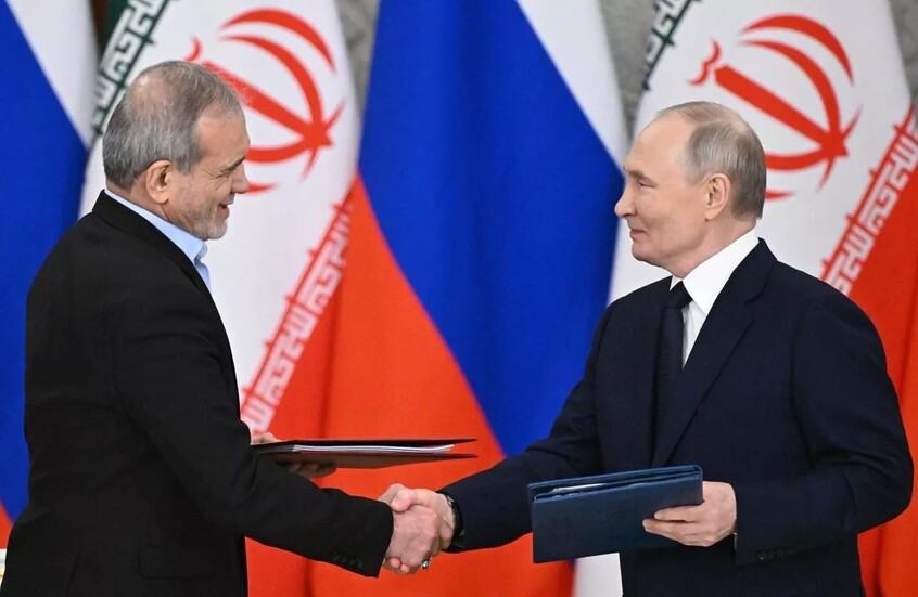بوتين: الاتفاقية الجديدة مع إيران تدفع بقوة نحو التنمية المستدامة للبلدين والمنطقة بأسرها