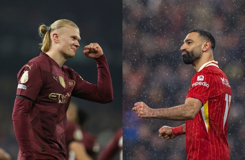 هالاند يواصل مطاردته لصلاح في الصراع على هدافي 